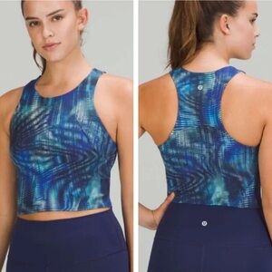 Lululemon Invigorate Training Tank Top Shapeshifter Flux Blue Multi, Sz 4